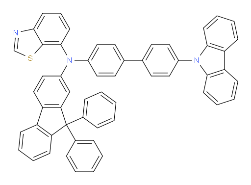 N-(4'-(9H-carbazol-9-yl)-[1,1'-biphenyl]-4-yl)-N-(9,9-diphenyl-9H-fluoren-2-yl)benzo[d]thiazol-7-amine