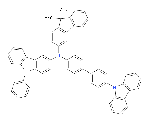N-(4'-(9H-carbazol-9-yl)-[1,1'-biphenyl]-4-yl)-N-(9,9-dimethyl-9H-fluoren-3-yl)-9-phenyl-9H-carbazol-3-amine
