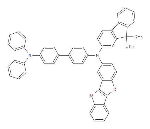 N-(4'-(9H-carbazol-9-yl)-[1,1'-biphenyl]-4-yl)-N-(9,9-dimethyl-9H-fluoren-2-yl)benzofuro[3,2-b]benzofuran-3-amine