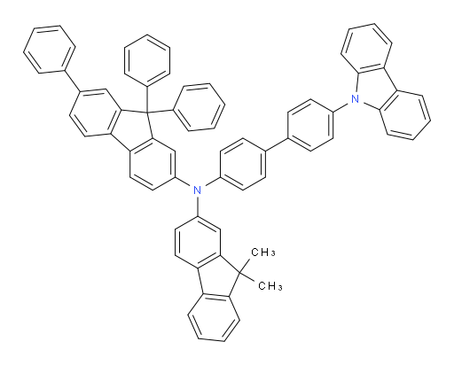 N-(4'-(9H-carbazol-9-yl)-[1,1'-biphenyl]-4-yl)-N-(9,9-dimethyl-9H-fluoren-2-yl)-7,9,9-triphenyl-9H-fluoren-2-amine