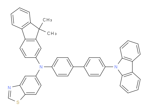 N-(4'-(9H-carbazol-9-yl)-[1,1'-biphenyl]-4-yl)-N-(9,9-dimethyl-9H-fluoren-2-yl)benzo[d]thiazol-5-amine