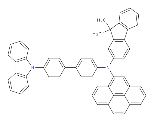 N-(4'-(9H-carbazol-9-yl)-[1,1'-biphenyl]-4-yl)-N-(9,9-dimethyl-9H-fluoren-2-yl)pyren-4-amine