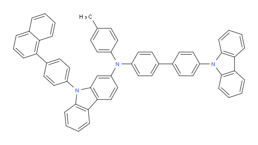 N-(4'-(9H-carbazol-9-yl)-[1,1'-biphenyl]-4-yl)-9-(4-(naphthalen-1-yl)phenyl)-N-(p-tolyl)-9H-carbazol-2-amine