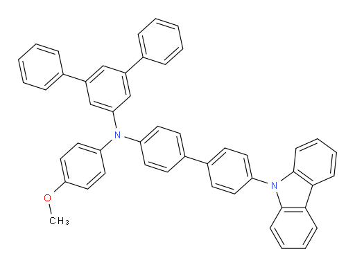 N-(4'-(9H-carbazol-9-yl)-[1,1'-biphenyl]-4-yl)-N-(4-methoxyphenyl)-[1,1':3',1''-terphenyl]-5'-amine