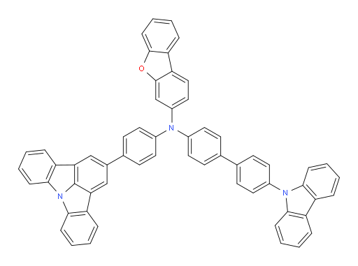 N-(4'-(9H-carbazol-9-yl)-[1,1'-biphenyl]-4-yl)-N-(4-(indolo[3,2,1-jk]carbazol-2-yl)phenyl)dibenzo[b,d]furan-3-amine