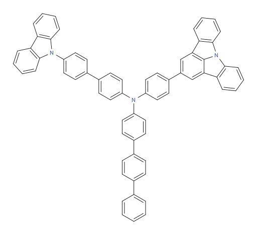N-(4'-(9H-carbazol-9-yl)-[1,1'-biphenyl]-4-yl)-N-(4-(indolo[3,2,1-jk]carbazol-2-yl)phenyl)-[1,1':4',1''-terphenyl]-4-amine