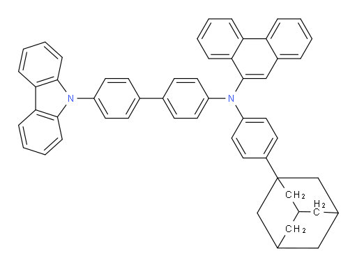 N-(4'-(9H-carbazol-9-yl)-[1,1'-biphenyl]-4-yl)-N-(4-(adamantan-1-yl)phenyl)phenanthren-9-amine