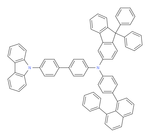 N-(4'-(9H-carbazol-9-yl)-[1,1'-biphenyl]-4-yl)-9,9-diphenyl-N-(4-(8-phenylnaphthalen-1-yl)phenyl)-9H-fluoren-3-amine