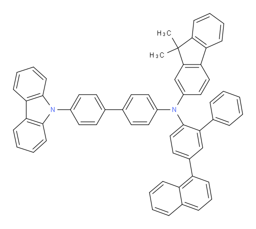 N-(4'-(9H-carbazol-9-yl)-[1,1'-biphenyl]-4-yl)-9,9-dimethyl-N-(5-(naphthalen-1-yl)-[1,1'-biphenyl]-2-yl)-9H-fluoren-2-amine
