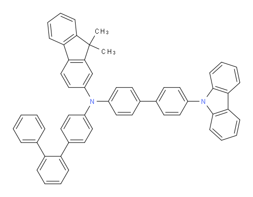 N-(4'-(9H-carbazol-9-yl)-[1,1'-biphenyl]-4-yl)-N-([1,1':2',1''-terphenyl]-4-yl)-9,9-dimethyl-9H-fluoren-2-amine