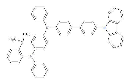 N-(4'-(9H-carbazol-9-yl)-[1,1'-biphenyl]-4-yl)-9,9-dimethyl-N,10-diphenyl-9,10-dihydroacridin-2-amine