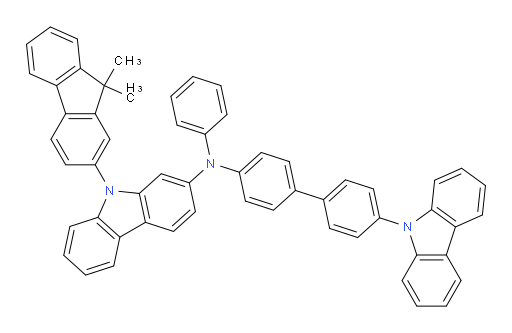N-(4'-(9H-carbazol-9-yl)-[1,1'-biphenyl]-4-yl)-9-(9,9-dimethyl-9H-fluoren-2-yl)-N-phenyl-9H-carbazol-2-amine