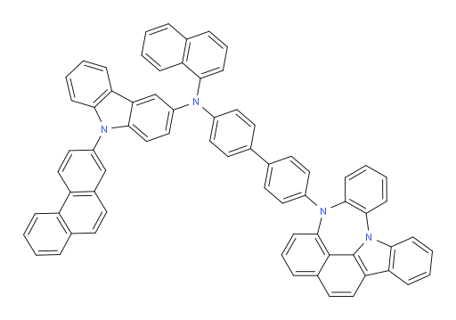 N-(4'-(4H-4,8b-diazaindeno[1,2,3-gh]pleiaden-4-yl)-[1,1'-biphenyl]-4-yl)-N-(naphthalen-1-yl)-9-(phenanthren-2-yl)-9H-carbazol-3-amine