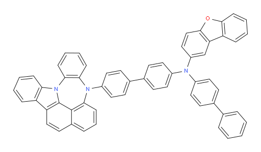 N-(4'-(4H-4,8b-diazaindeno[1,2,3-gh]pleiaden-4-yl)-[1,1'-biphenyl]-4-yl)-N-([1,1'-biphenyl]-4-yl)dibenzo[b,d]furan-2-amine