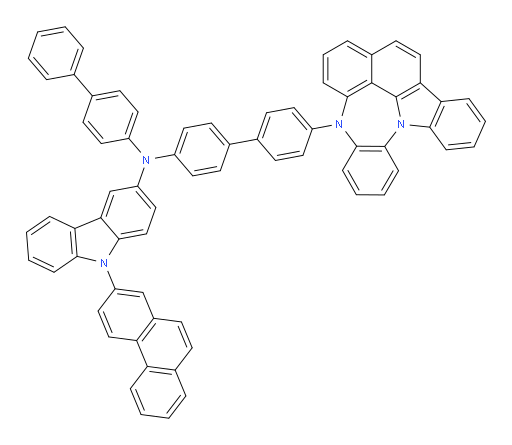 N-(4'-(4H-4,8b-diazaindeno[1,2,3-gh]pleiaden-4-yl)-[1,1'-biphenyl]-4-yl)-N-([1,1'-biphenyl]-4-yl)-9-(phenanthren-2-yl)-9H-carbazol-3-amine