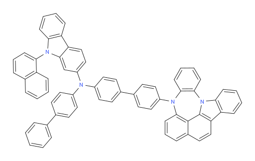 N-(4'-(4H-4,8b-diazaindeno[1,2,3-gh]pleiaden-4-yl)-[1,1'-biphenyl]-4-yl)-N-([1,1'-biphenyl]-4-yl)-9-(naphthalen-1-yl)-9H-carbazol-2-amine