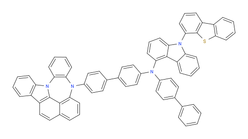 N-(4'-(4H-4,8b-diazaindeno[1,2,3-gh]pleiaden-4-yl)-[1,1'-biphenyl]-4-yl)-N-([1,1'-biphenyl]-4-yl)-9-(dibenzo[b,d]thiophen-4-yl)-9H-carbazol-4-amine