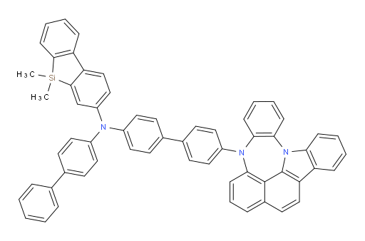 N-(4'-(4H-4,8b-diazaindeno[1,2,3-gh]pleiaden-4-yl)-[1,1'-biphenyl]-4-yl)-N-([1,1'-biphenyl]-4-yl)-5,5-dimethyl-5H-dibenzo[b,d]silol-3-amine