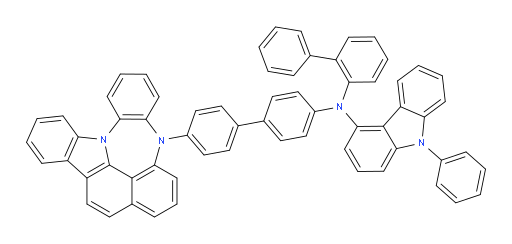 N-(4'-(4H-4,8b-diazaindeno[1,2,3-gh]pleiaden-4-yl)-[1,1'-biphenyl]-4-yl)-N-([1,1'-biphenyl]-2-yl)-9-phenyl-9H-carbazol-4-amine