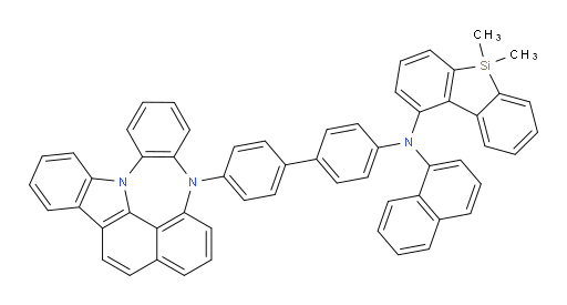 N-(4'-(4H-4,8b-diazaindeno[1,2,3-gh]pleiaden-4-yl)-[1,1'-biphenyl]-4-yl)-5,5-dimethyl-N-(naphthalen-1-yl)-5H-dibenzo[b,d]silol-1-amine