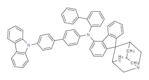 N-(4'-(9H-carbazol-9-yl)-[1,1'-biphenyl]-4-yl)-N-([1,1'-biphenyl]-2-yl)-1-azaspiro[adamantane-4,9'-fluoren]-4'-amine