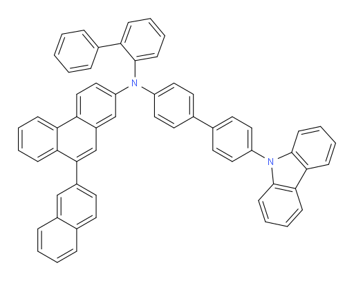 N-(4'-(9H-carbazol-9-yl)-[1,1'-biphenyl]-4-yl)-N-([1,1'-biphenyl]-2-yl)-9-(naphthalen-2-yl)phenanthren-2-amine