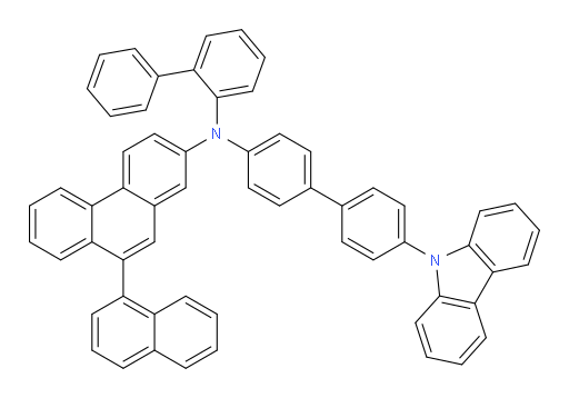 N-(4'-(9H-carbazol-9-yl)-[1,1'-biphenyl]-4-yl)-N-([1,1'-biphenyl]-2-yl)-9-(naphthalen-1-yl)phenanthren-2-amine