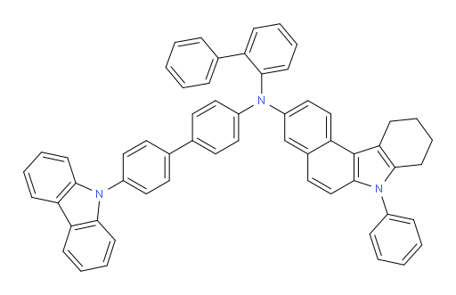 N-(4'-(9H-carbazol-9-yl)-[1,1'-biphenyl]-4-yl)-N-([1,1'-biphenyl]-2-yl)-7-phenyl-8,9,10,11-tetrahydro-7H-benzo[c]carbazol-3-amine