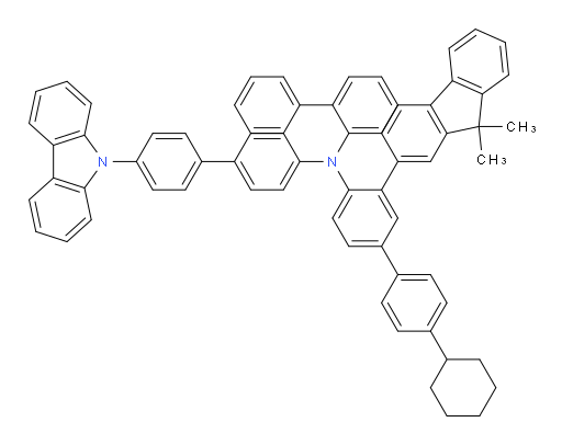N-(4'-(9H-carbazol-9-yl)-[1,1'-biphenyl]-4-yl)-N-(4'-cyclohexyl-3-(9,9-dimethyl-9H-fluoren-2-yl)-[1,1'-biphenyl]-4-yl)-[1,1'-biphenyl]-2-amine