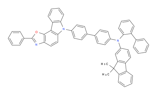 N-([1,1'-biphenyl]-2-yl)-9,9-dimethyl-N-(4'-(2-phenyl-6H-oxazolo[4,5-c]carbazol-6-yl)-[1,1'-biphenyl]-4-yl)-9H-fluoren-2-amine