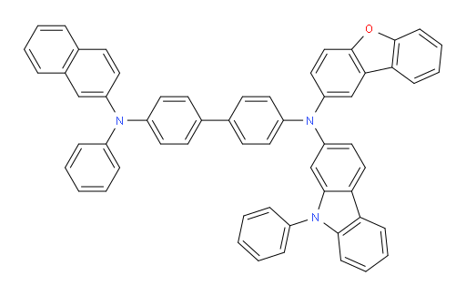 N4-(dibenzo[b,d]furan-2-yl)-N4'-(naphthalen-2-yl)-N4'-phenyl-N4-(9-phenyl-9H-carbazol-2-yl)-[1,1'-biphenyl]-4,4'-diamine