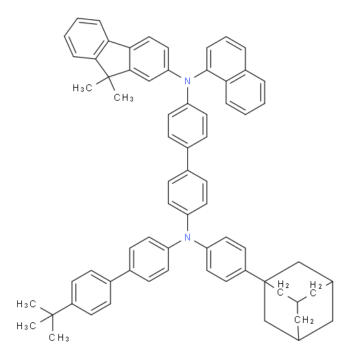 N4-(4-(adamantan-1-yl)phenyl)-N4-(4'-(tert-butyl)-[1,1'-biphenyl]-4-yl)-N4'-(9,9-dimethyl-9H-fluoren-2-yl)-N4'-(naphthalen-1-yl)-[1,1'-biphenyl]-4,4'-diamine