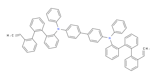 N4,N4'-diphenyl-N4,N4'-bis(2''-vinyl-[1,1':2',1''-terphenyl]-2-yl)-[1,1'-biphenyl]-4,4'-diamine