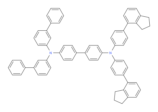 N4,N4-di([1,1'-biphenyl]-3-yl)-N4',N4'-bis(4-(2,3-dihydro-1H-inden-4-yl)phenyl)-[1,1'-biphenyl]-4,4'-diamine