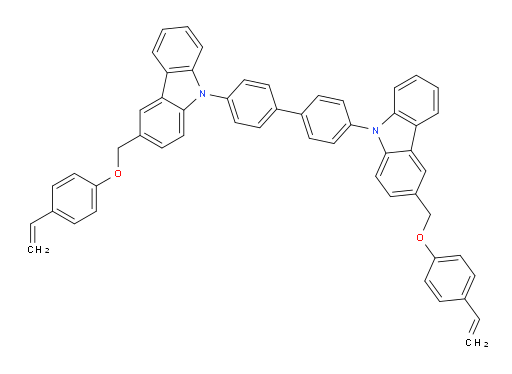4,4'-bis(3-((4-vinylphenoxy)methyl)-9H-carbazol-9-yl)-1,1'-biphenyl