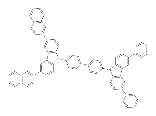 9-(4'-(3,6-di(naphthalen-2-yl)-9H-carbazol-9-yl)-[1,1'-biphenyl]-4-yl)-3,6-diphenyl-9H-carbazole