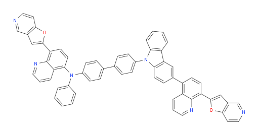 8-(furo[3,2-c]pyridin-2-yl)-N-(4'-(3-(8-(furo[3,2-c]pyridin-2-yl)quinolin-5-yl)-9H-carbazol-9-yl)-[1,1'-biphenyl]-4-yl)-N-phenylquinolin-5-amine