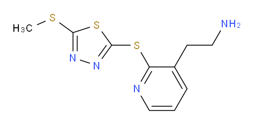 2-(2-((5-(methylthio)-1,3,4-thiadiazol-2-yl)thio)pyridin-3-yl)ethanamine