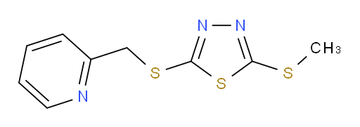 2-(methylthio)-5-((pyridin-2-ylmethyl)thio)-1,3,4-thiadiazole