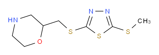 2-(((5-(methylthio)-1,3,4-thiadiazol-2-yl)thio)methyl)morpholine