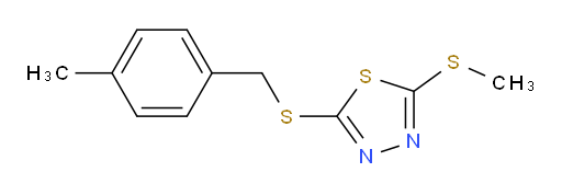 2-((4-methylbenzyl)thio)-5-(methylthio)-1,3,4-thiadiazole