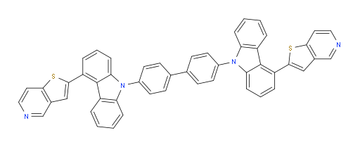 4,4'-bis(4-(thieno[3,2-c]pyridin-2-yl)-9H-carbazol-9-yl)-1,1'-biphenyl
