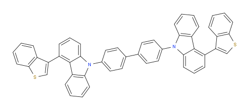 4,4'-bis(4-(benzo[b]thiophen-3-yl)-9H-carbazol-9-yl)-1,1'-biphenyl