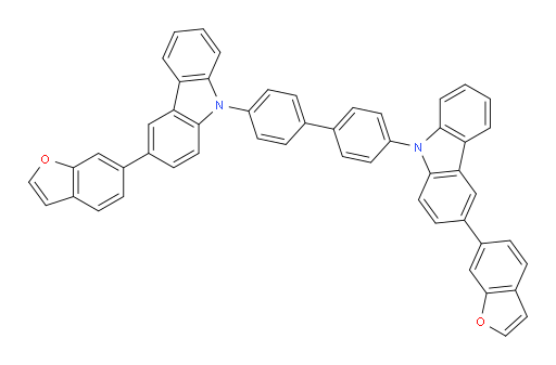 4,4'-bis(3-(benzofuran-6-yl)-9H-carbazol-9-yl)-1,1'-biphenyl