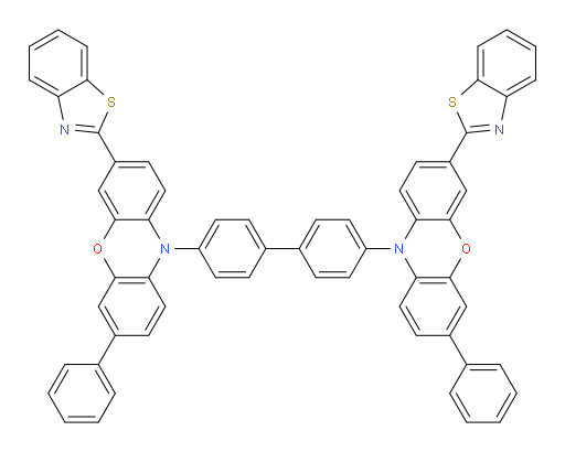 4,4'-bis(3-(benzo[d]thiazol-2-yl)-7-phenyl-10H-phenoxazin-10-yl)-1,1'-biphenyl