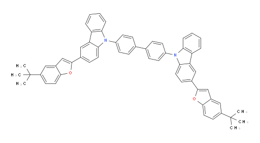 4,4'-bis(3-(5-(tert-butyl)benzofuran-2-yl)-9H-carbazol-9-yl)-1,1'-biphenyl