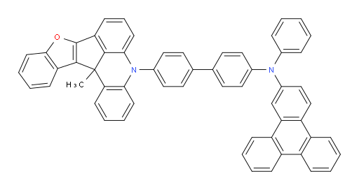 N-(4'-(13c-methylbenzofuro[3',2':4,5]cyclopenta[1,2,3-kl]acridin-5(13cH)-yl)-[1,1'-biphenyl]-4-yl)-N-phenyltriphenylen-2-amine