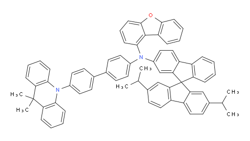 N-(2',7'-diisopropyl-9,9'-spirobi[fluoren]-7-yl)-N-(4'-(9,9-dimethylacridin-10(9H)-yl)-[1,1'-biphenyl]-4-yl)dibenzo[b,d]furan-1-amine