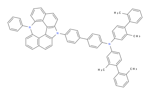 N-(2,2'-dimethyl-[1,1'-biphenyl]-4-yl)-2,2'-dimethyl-N-(4'-(6-phenyl-6,12-diazaindeno[2,1,7,6-ghij]pleiaden-12(6H)-yl)-[1,1'-biphenyl]-4-yl)-[1,1'-biphenyl]-4-amine