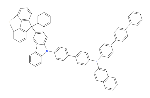 N-([1,1':4',1''-terphenyl]-4-yl)-N-(4'-(3-(8-phenyl-8H-fluoreno[4,5-bcd]thiophen-8-yl)-9H-carbazol-9-yl)-[1,1'-biphenyl]-4-yl)naphthalen-2-amine